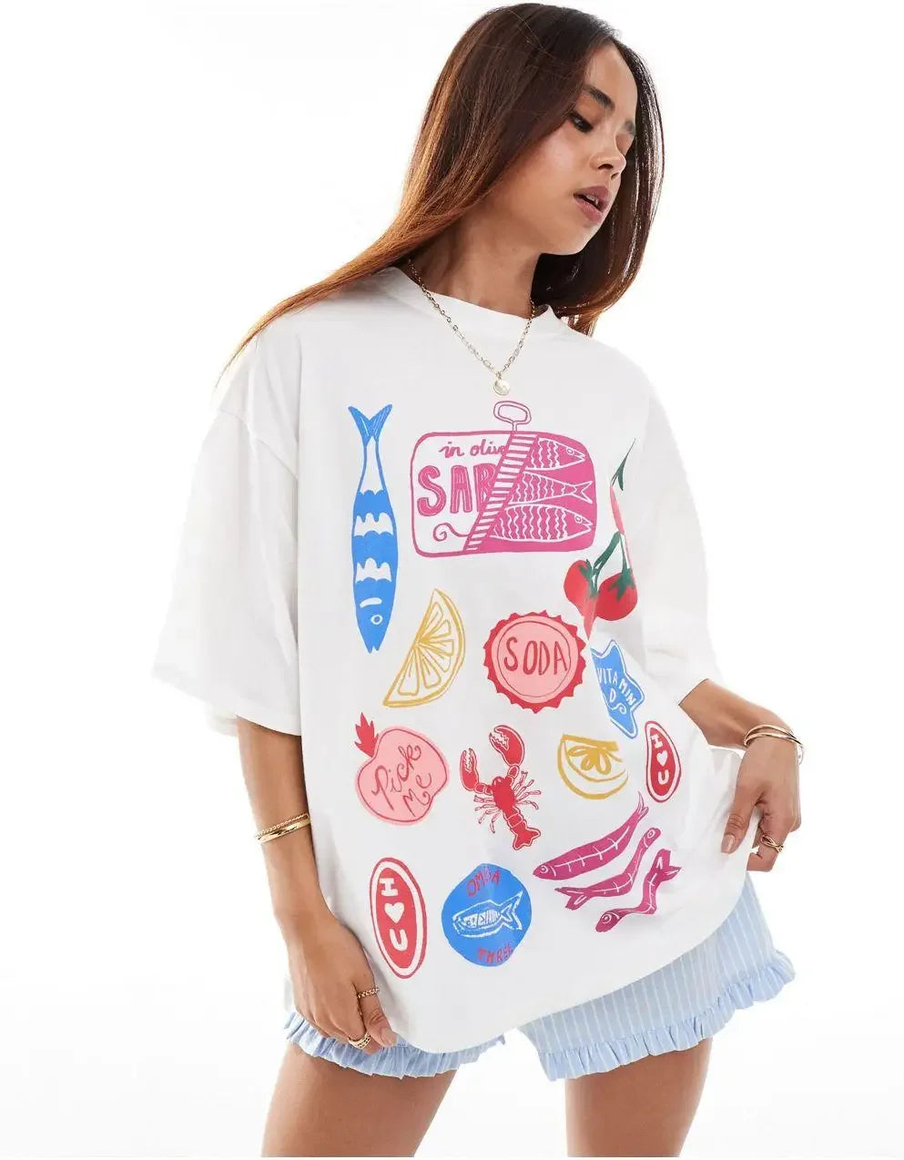 Hearujoy Harajuku Summer Casual Y2k Tops Love Pink Letter Graphic T Shirts Couple Streetwear Oversized Gothic Clothes Goth Women Clothing