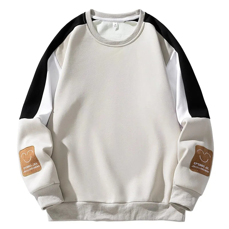 HEARUJOY  -  Men's New Long-sleeved Spring Autumn Korean Embroidered Trendy Brand Versatile Teen Top