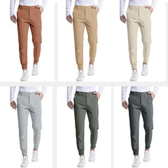 HEARUJOY  -  Men's Youth Elastic Golf Jogging Slim Pants Leisure Four Seasons High-grade Sense of Business Casual Pants