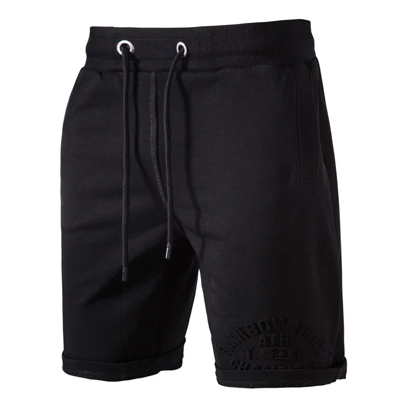 Hearujoy Brand Cotton Mens Shorts Solid Color Embroidery Casual Shorts Men New Summer Fashion High Quality Cargo Shorts Men
