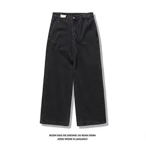 Hearujoy High Quality Retro Oversize Cargo Denim Y2k Camouflage Jeans Pants Fashion Men Clothing Straight Leg Wide Leg Jeans Streetwear