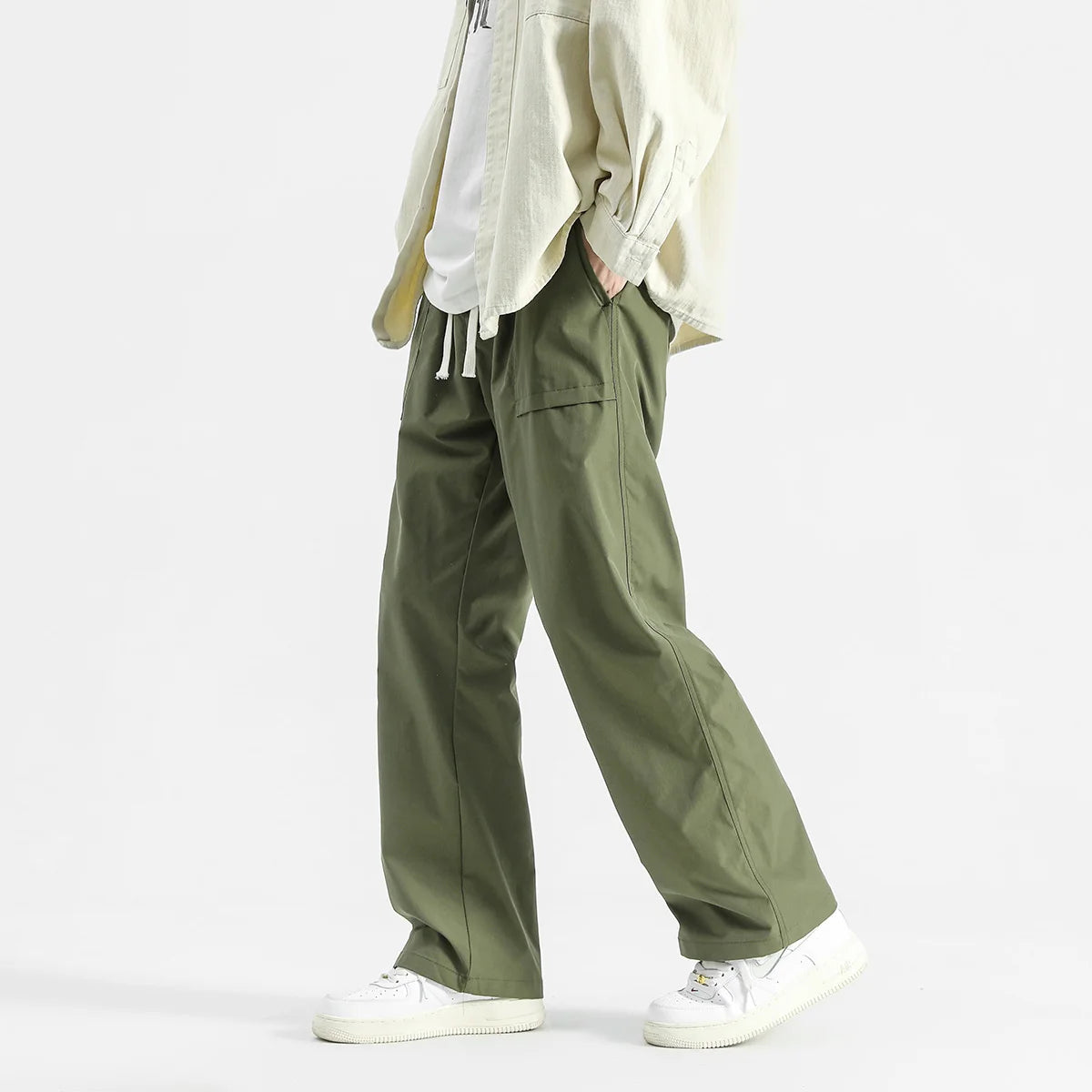 HEARUJOY  -  Harem Jogger Pants Men Streetwear Cargo Pants Hip Hop Ribbons Casual Mens Pants Ankle-length Men Trousers Ankle-length