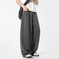 HEARUJOY  -  Men's Casual Pants Summer Autumn New Silhouette Curved Knife Trousers American Style Sports Elastic Waist Sweatpants 9W3472
