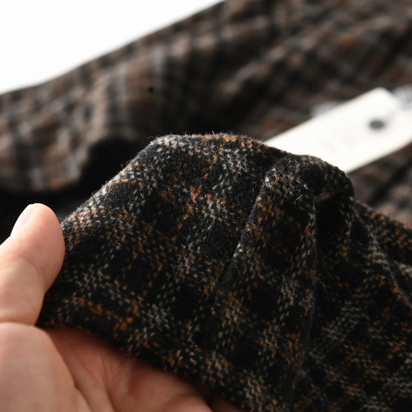 HEARUJOY  -  Autumn Winter American-style Brushed Fleece Skin-friendly Warm Breathable Loose-fit Casual Turn-collar Check Plaid Shirt for Men