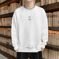 HEARUJOY  -  Men Sweatshirts 2025 Spring Autumn Casual Pullover for Male Oversize Hoodies Letter Embroidery Loose Tops Hip Hop Streetwear