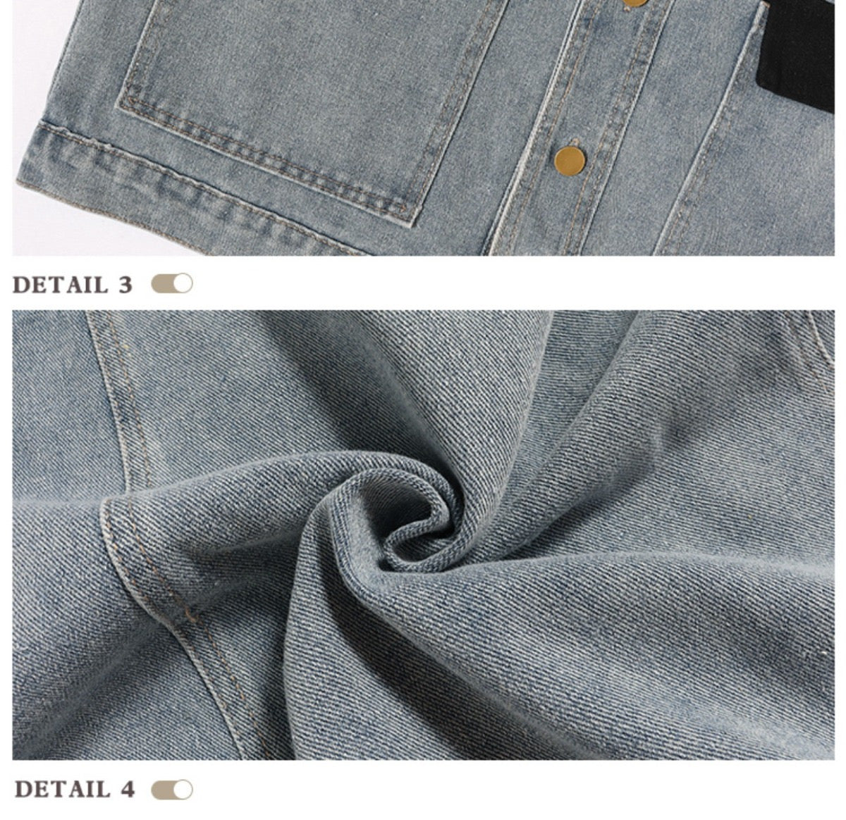 Hearujoy American Vintage Men Denim Two-piece Set Patchwork Multi Pocket Vest And Jeans Pant Fashion High Street Suit Tank Tops Outfits