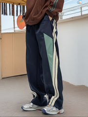 Hearujoy Men'S Casual Handsome Loose Fit For Everyday And Outdoor Wear With Sweatpants And Side Stripes