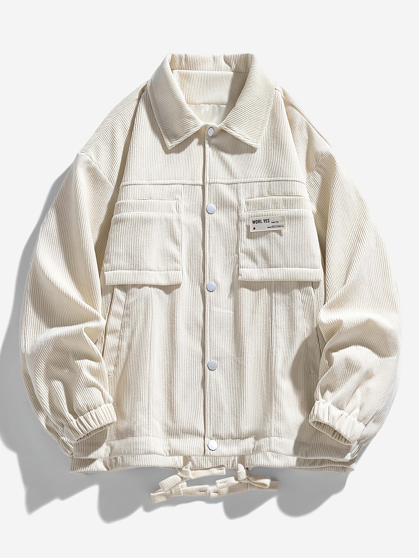 HEARUJOY  -  Spring And Autumn Men'S New Corduroy Work Jacket with Large Pockets And Casual Lapel Design.