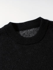 Hearujoy Autumn And Winter Collection of Unisex American Streetwear, Featuring a Loose, Casual, Stylish, And Versatile Big Crown Jacquard Round-Neck Knitted Pullover Sweater with Long Sleeves.