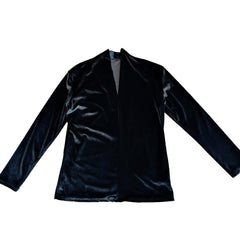 Hearujoy Retro Velvet Shirt For Men Spring Autumn V-neck Long Sleeve Versatile Top Fashion Light Luxury Vintage Mature Shirts Streetwear