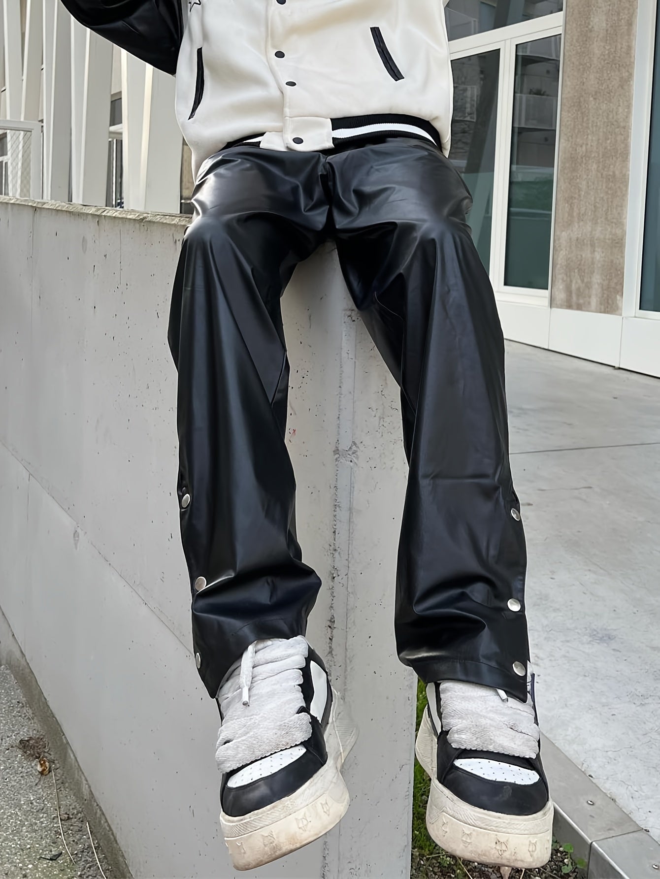 Hearujoy Stylish Loose-Fitting Trousers for Men, Casual Baggy Streetwear