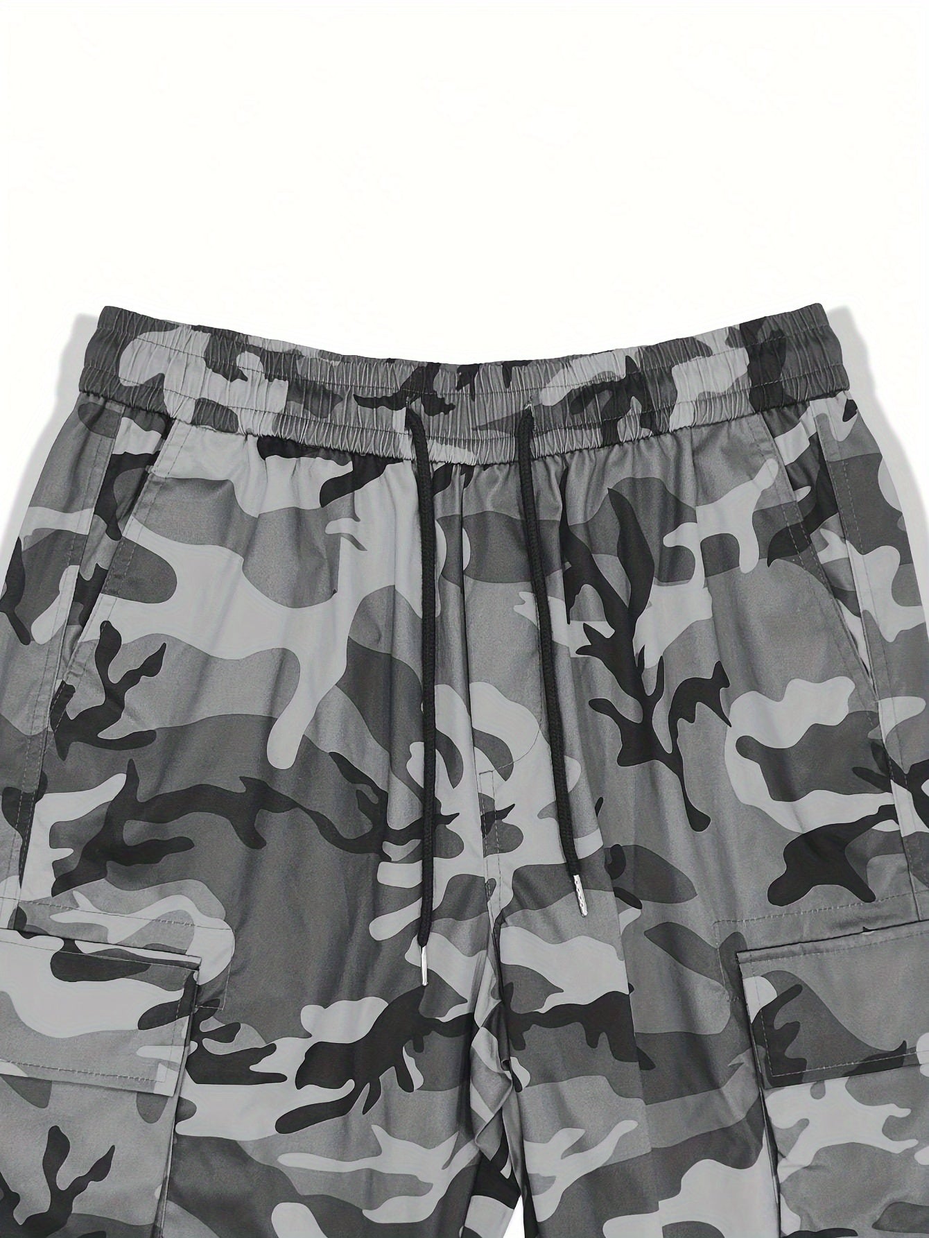 Hearujoy [All-Season Camo Cargo Pants] Men's Camo Cargo Pants - Comfort Fit with Multi-Pocket Design, Street Style Drawstring Waist, All-Season Wear