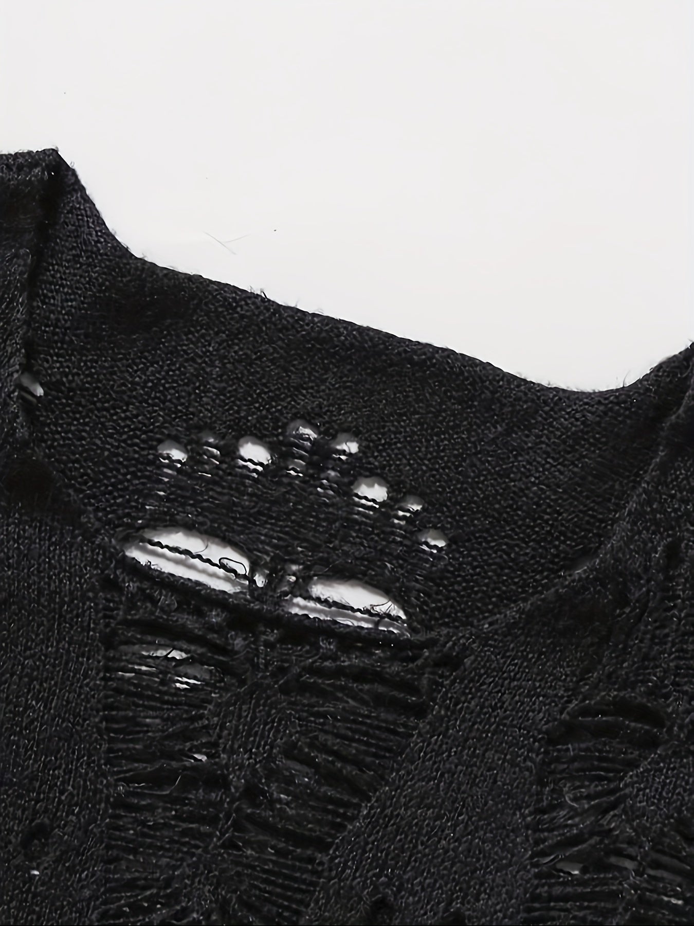 Hearujoy Semi-Transparent Mesh Autumn Sweater - Men's Casual Fashion Turtleneck - Solid Color Hollow Knitted