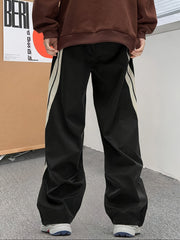 Hearujoy Men'S Casual Handsome Loose Fit For Everyday And Outdoor Wear With Sweatpants And Side Stripes