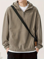 HEARUJOY  -  [Cozy Polyester] Men's Casual Hoodie - Cozy Polyester Long Sleeve Pullover - Casual Attire