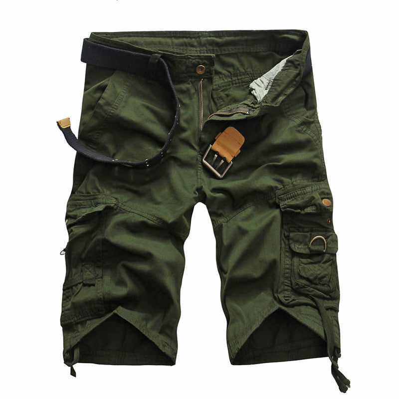 Hearujoy Multi-Pocket Casual Cargo Military Camouflage Army Shorts