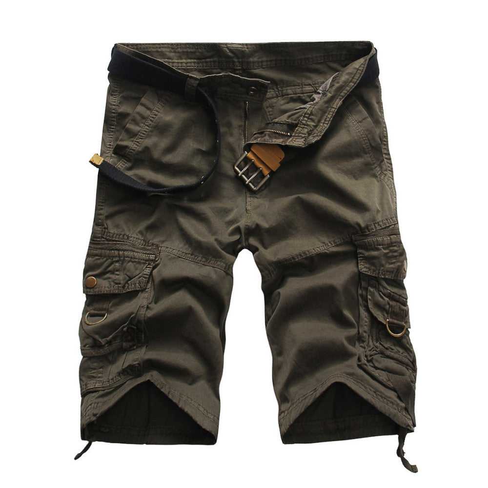 Hearujoy Multi-Pocket Casual Cargo Military Camouflage Army Shorts