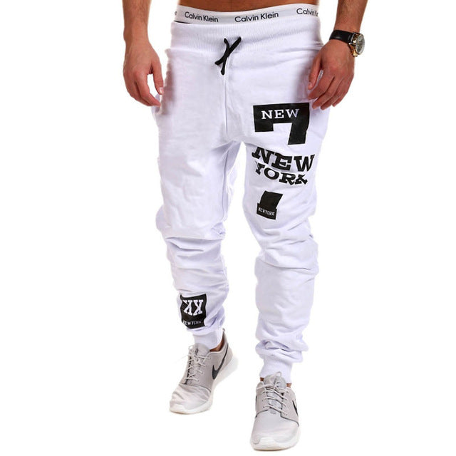 Hearujoy Words Printed Streetwear Jogger Pants