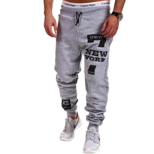 Hearujoy Words Printed Streetwear Jogger Pants